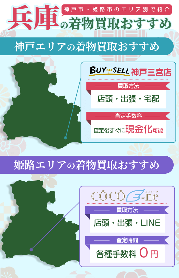 兵庫でおすすめの着物買取業者