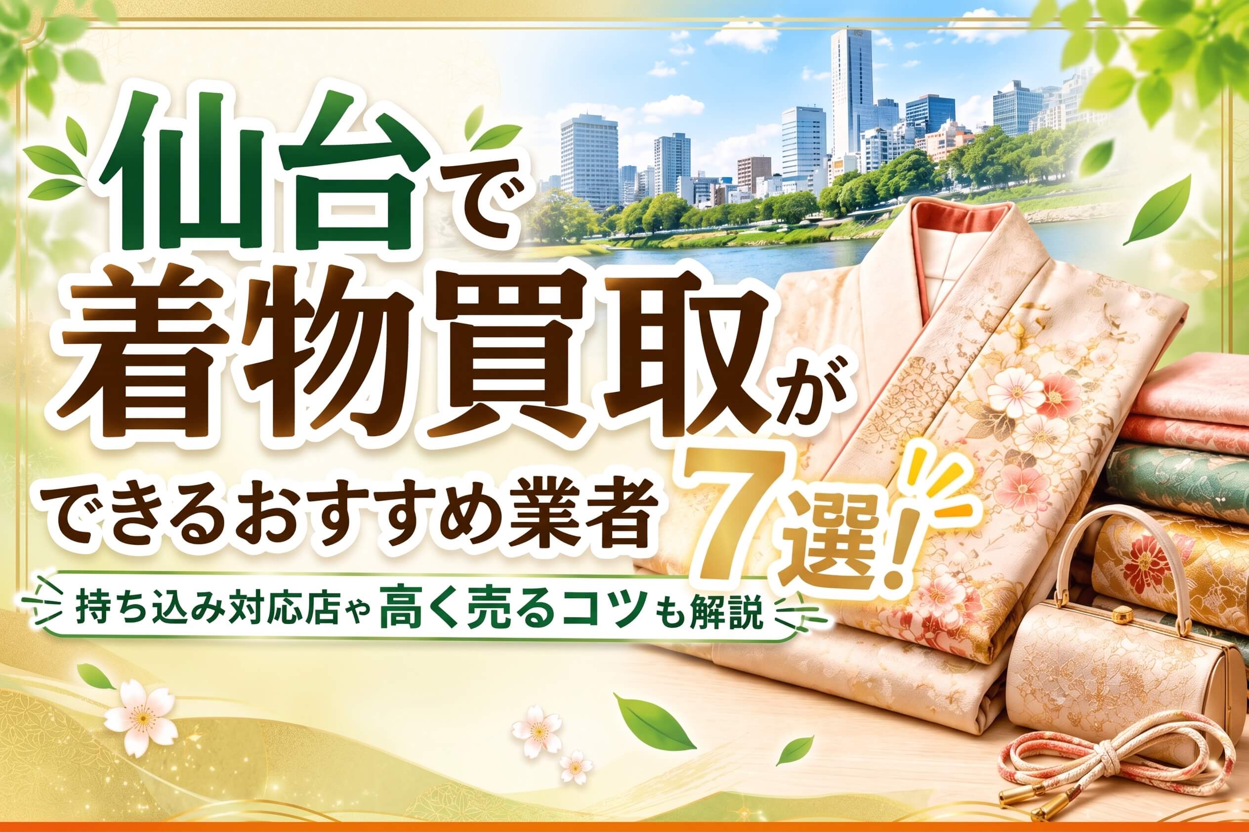 仙台で着物買取ができるおすすめ業者7選！持ち込み対応店や高く売る 