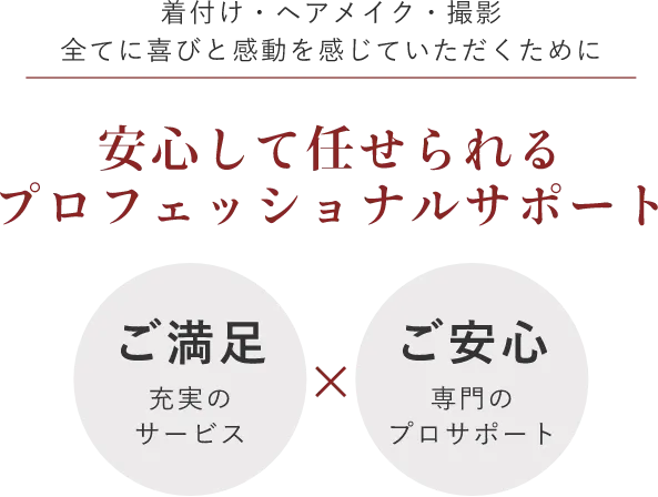 安心して任せられるプロフェッショナルサポート